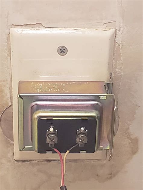 12v transformer junction box|doorbell transformer in junction box.